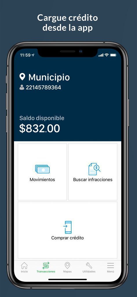 SEM Mobile - SEM Mobile app dashboard showing available balance and transaction history