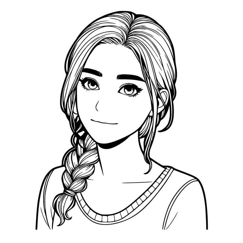 realistic person girl