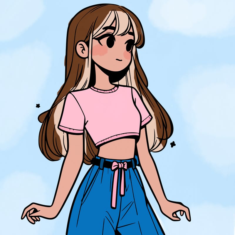 girl in a cute crop top