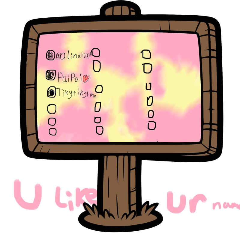 a blank sign