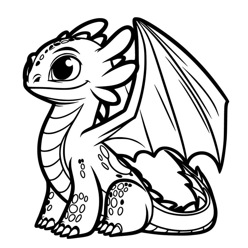 toothless from how to train your dragon