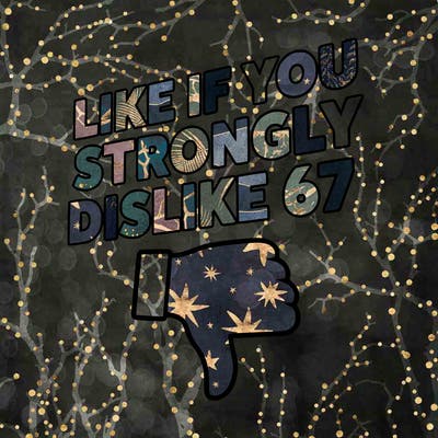 like if you strongly dislike 67