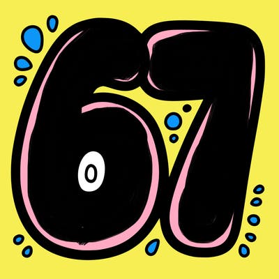 the number 67
