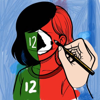 drawing a realistic person