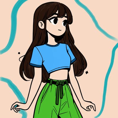 girl in a cute crop top