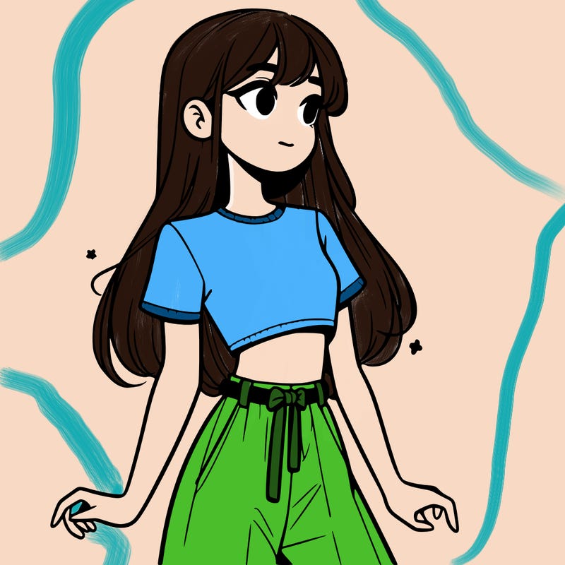 girl in a cute crop top