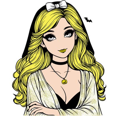 halloween realistic girl