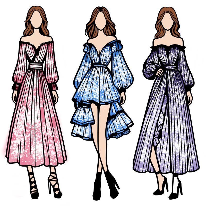 fashion models dresses