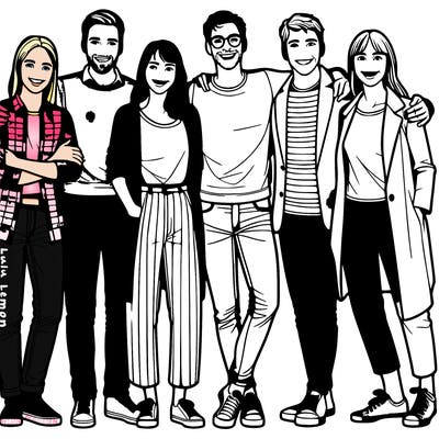 people together realistic