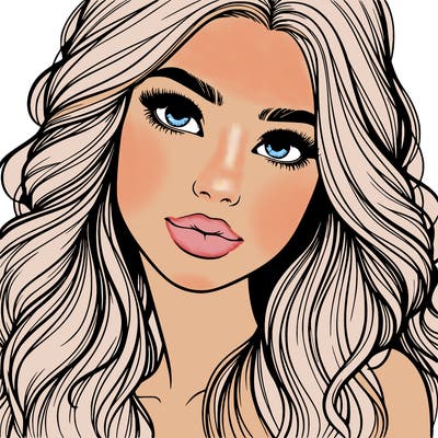 beautiful realistic girl