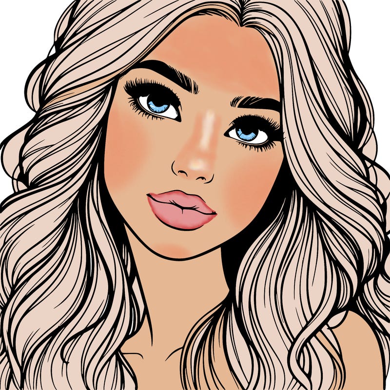 beautiful realistic girl