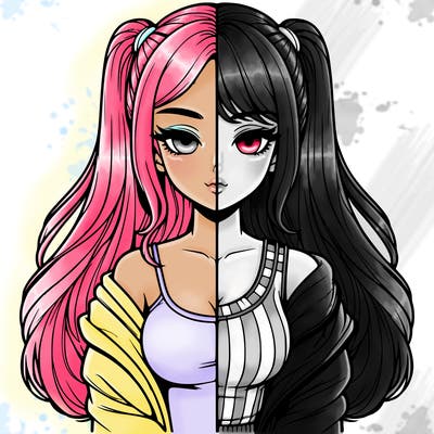 realistic girl split