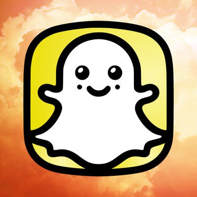 snapchat logo without a face