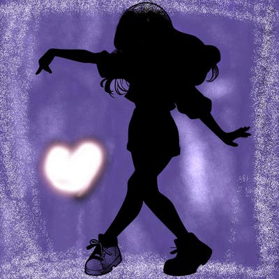 realistic girl danceing