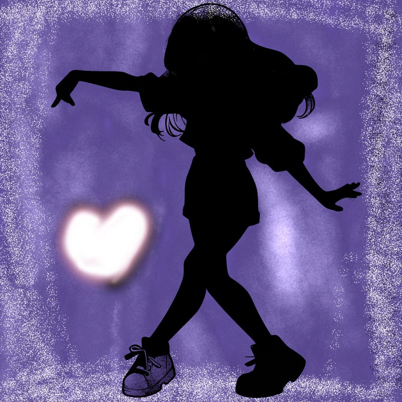 realistic girl danceing