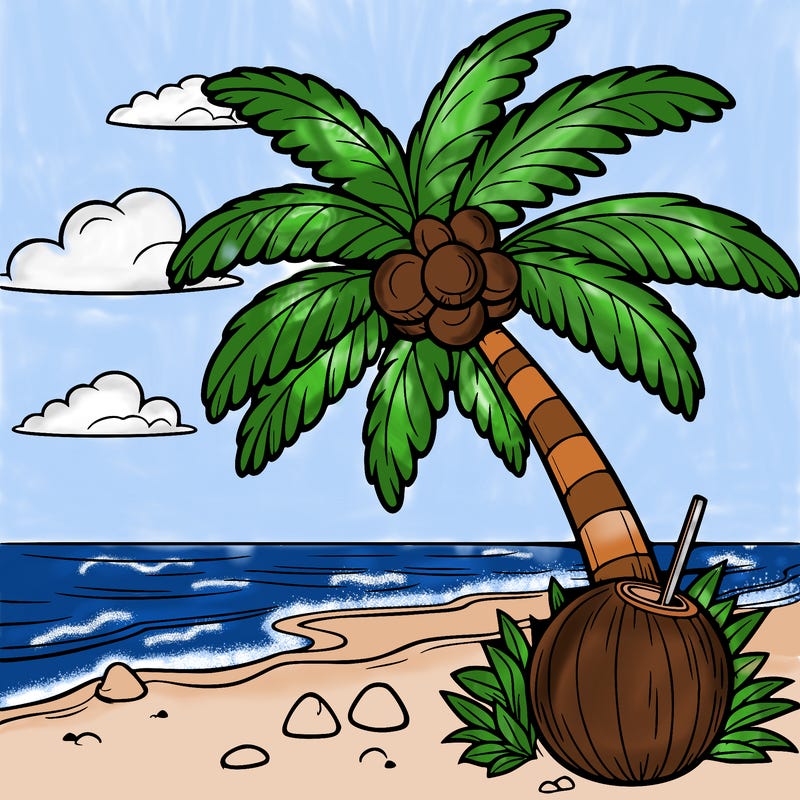 coconut tree near beach