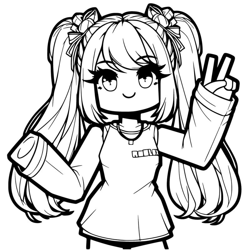 anime roblox girl