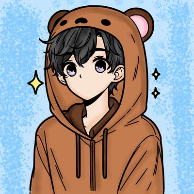 a 17 year old boy in a cute animal hoodie