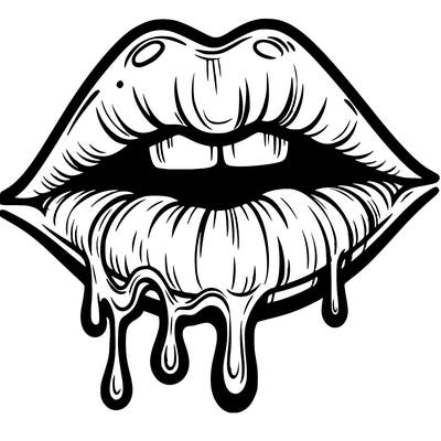 lips that look realistic and drip