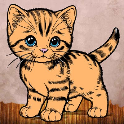 realistic kitten
