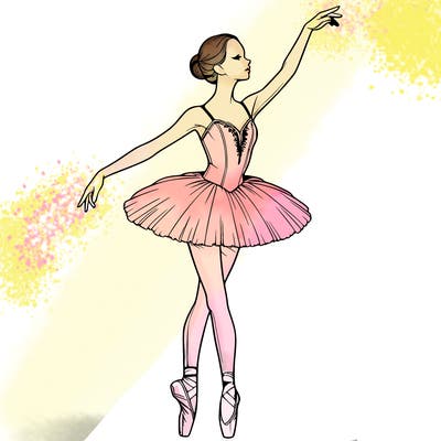 realistic ballerina