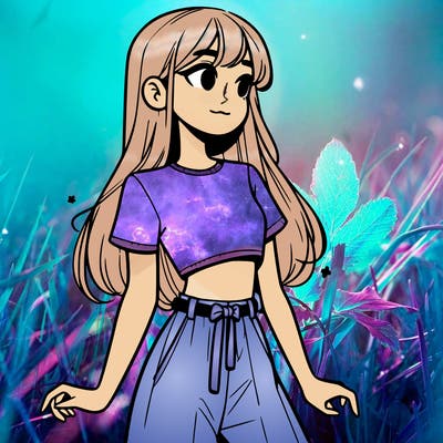 girl in a cute crop top