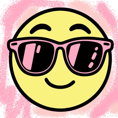 emoji with sunglasses
