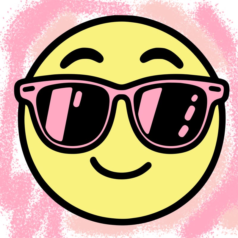 emoji with sunglasses