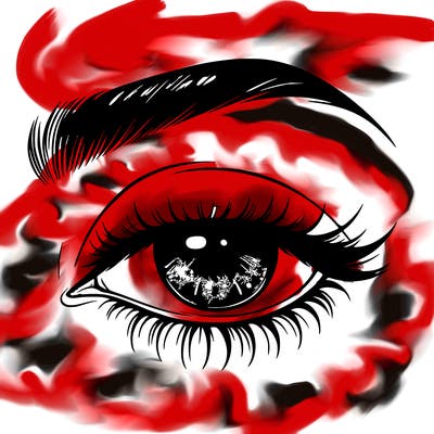 eye closed realistic