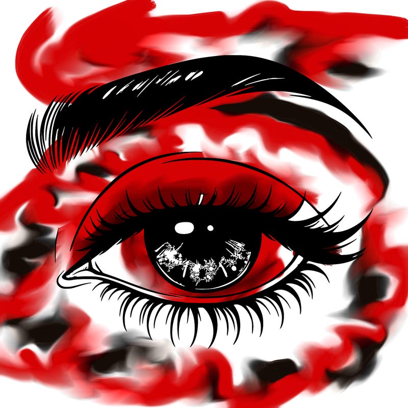 eye closed realistic