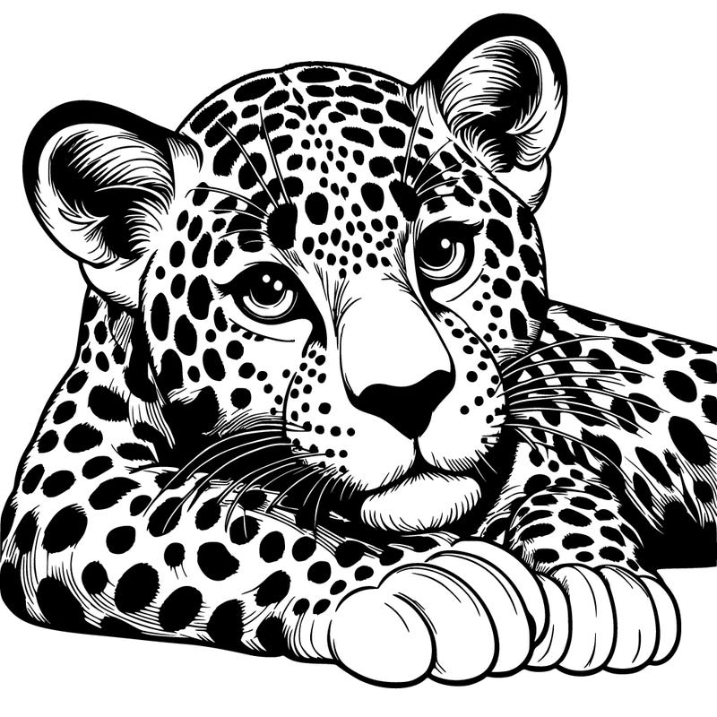 realistic leopard