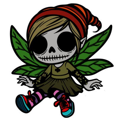 scary cartoon pixie fairy