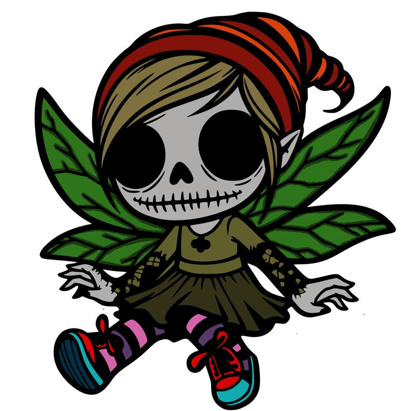 scary cartoon pixie fairy