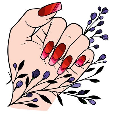 nails with french tip