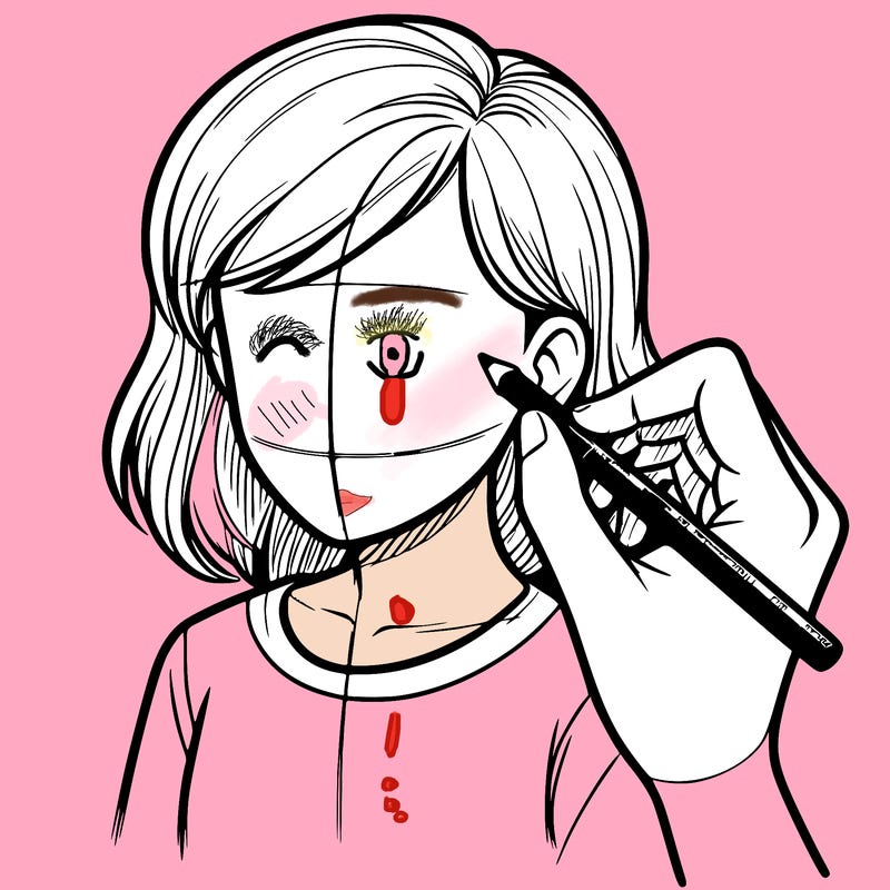 drawing a realistic person