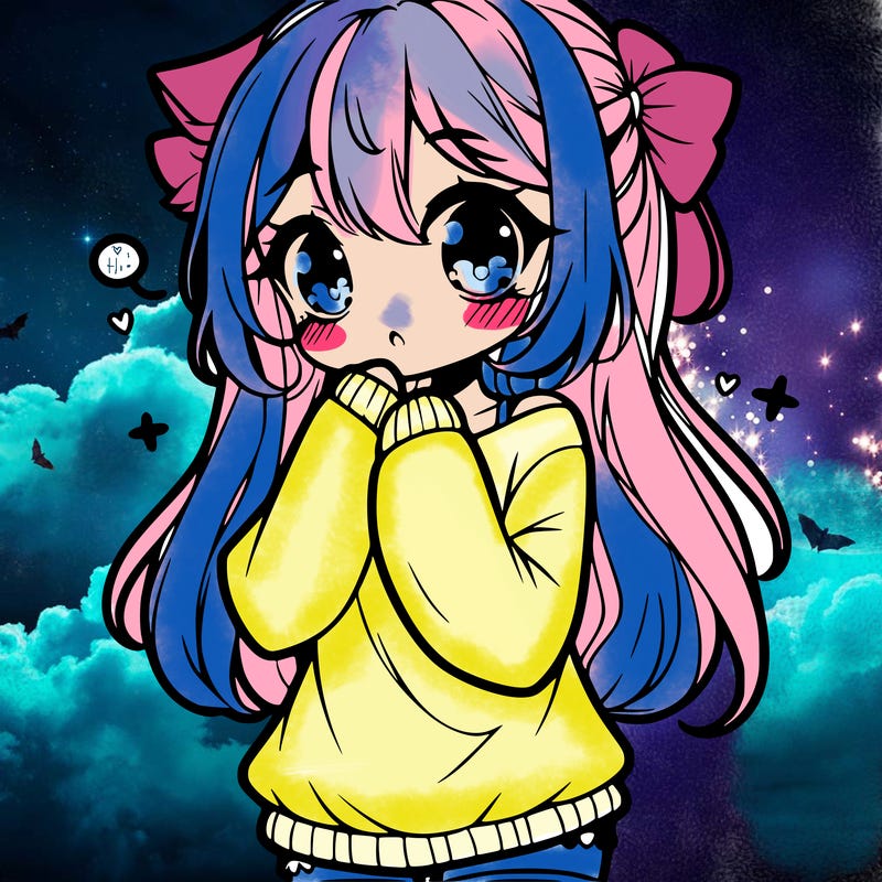 cute shy anime girl