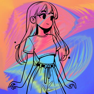 girl in a cute crop top