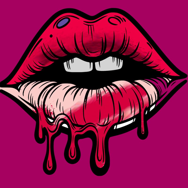 lips that look realistic and drip