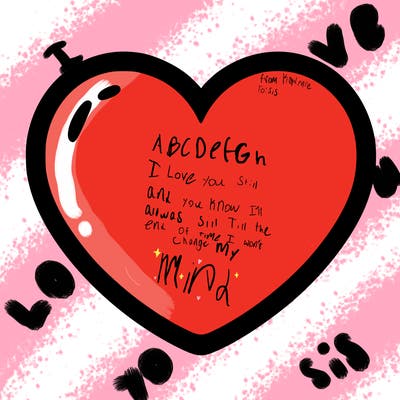 a blank heart