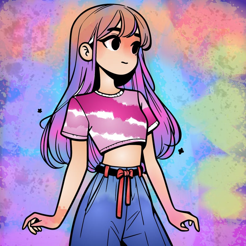 girl in a cute crop top