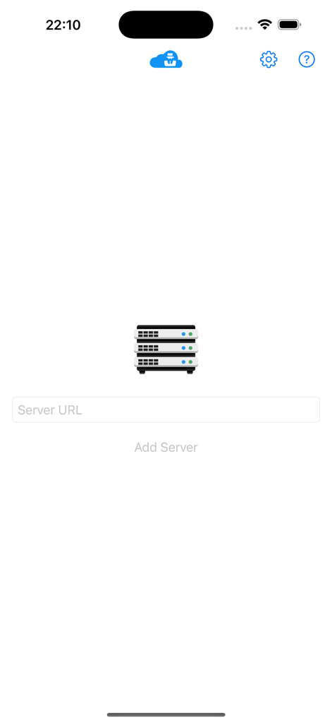 Let's Connect! VPN - Interfaz de la aplicación Let's Connect VPN mostrando un campo de entrada de URL del servidor y un botón para añadir servidor