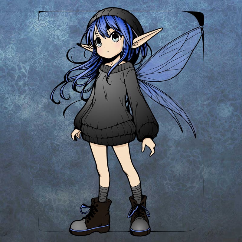 realistic manga pixie