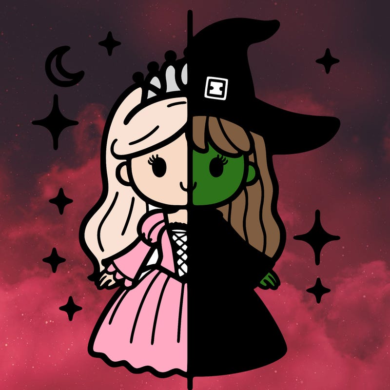 split princess and witch