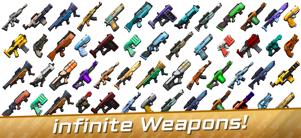 Shoot the Box: Gun Game - 소총과 권총을 포함한 다채롭고 스타일리시한 총기 및 무기 컬렉션