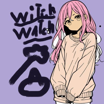 manga teen girl  in a sweater and baggy pants