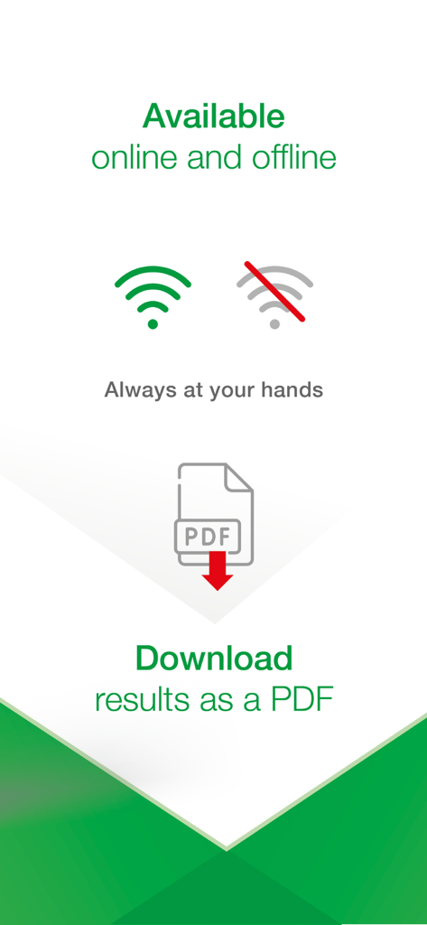 WoundNavi - オフラインアクセスおよびPDFレポートのダウンロードオプションが表示されるWoundNavi医療アプリの機能画面。
