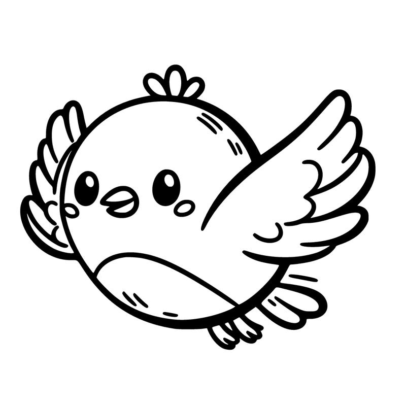 cute bird flying