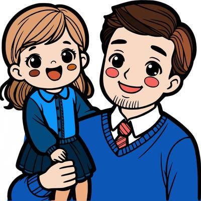 dad and girl