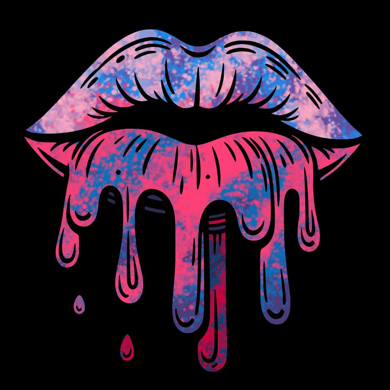 dripping lips