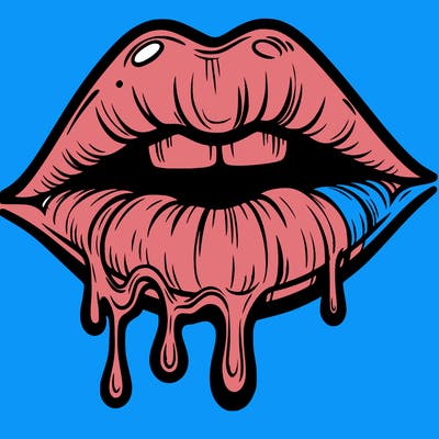 lips that look realistic and drip